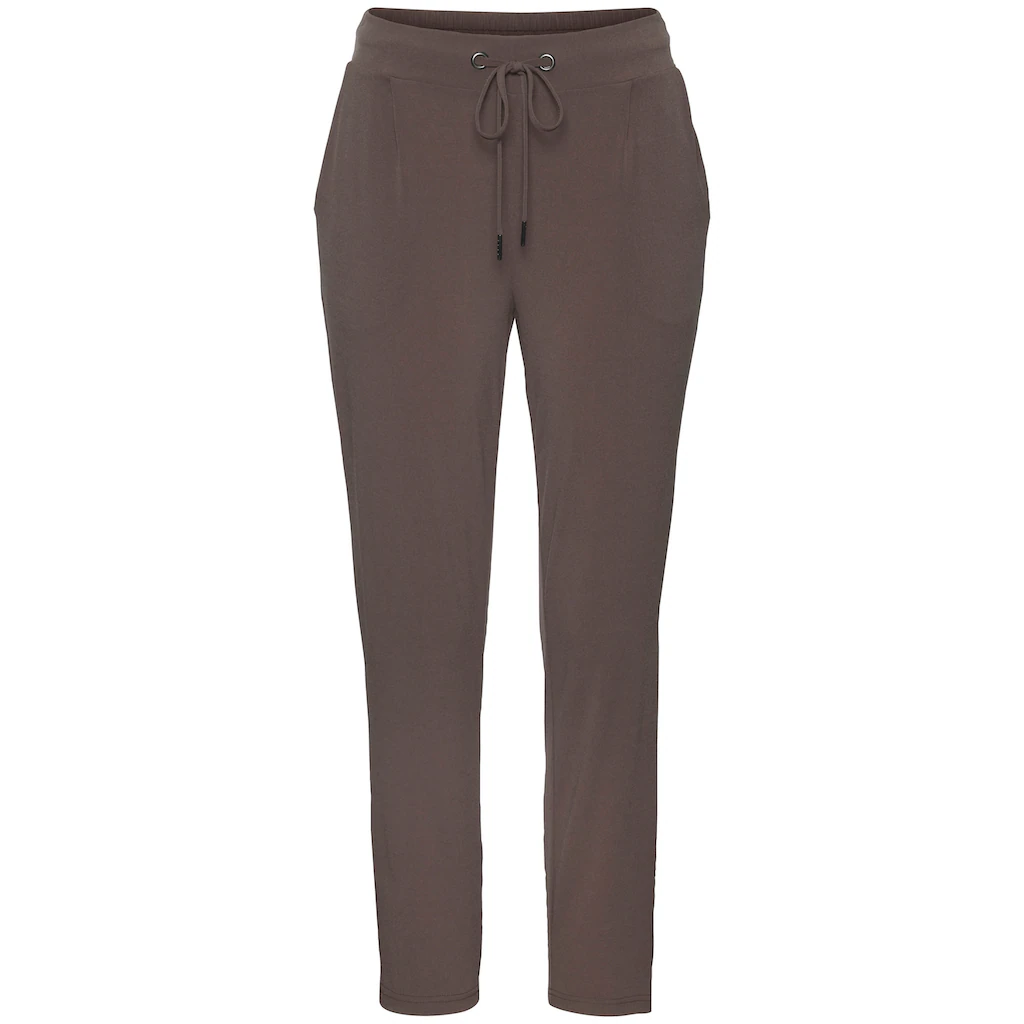 LASCANA Schlupfhose Aus Glatter Jerseyqualität Leichte Sommerhose Mit Taschen Bügelfrei