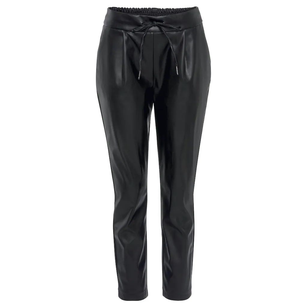 LASCANA Schlupfhose Aus Lederimitat Bequeme Stoffhose Elegant-chic