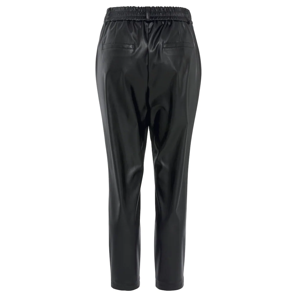LASCANA Schlupfhose Aus Lederimitat Bequeme Stoffhose Elegant-chic