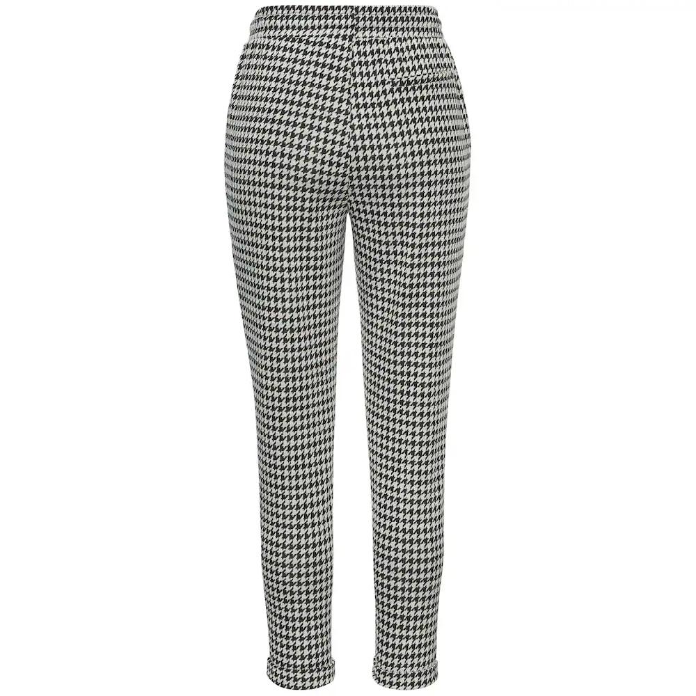 LASCANA Schlupfhose Mit Hahnentrittmuster Und Seitlichen Tasche