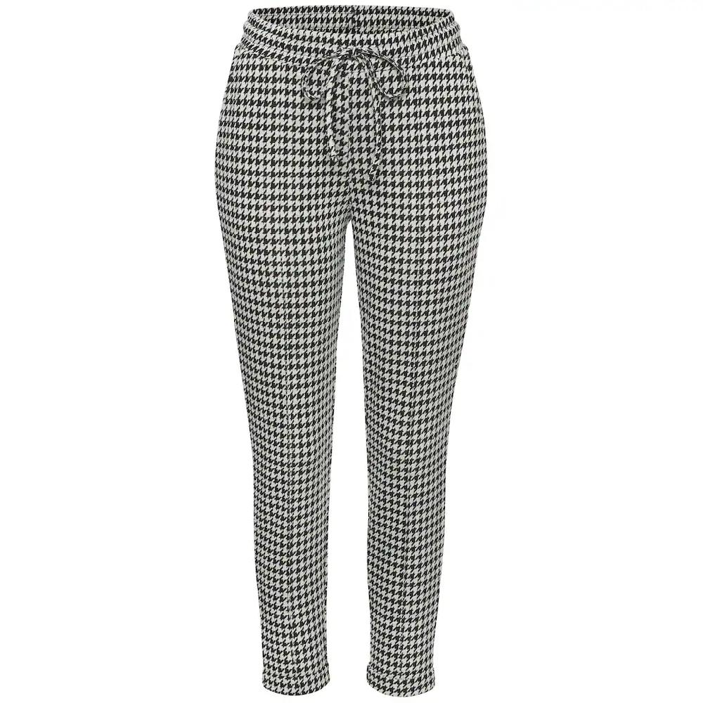 LASCANA Schlupfhose mit Hahnentrittmuster und seitlichen Tasche