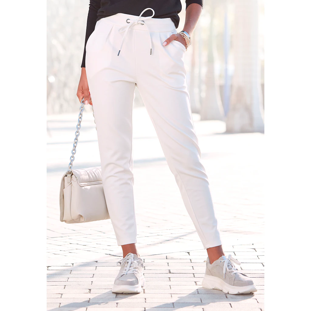 LASCANA Schlupfhose mit Taschen Jogginghose elegant-sportlich Jerseyhose