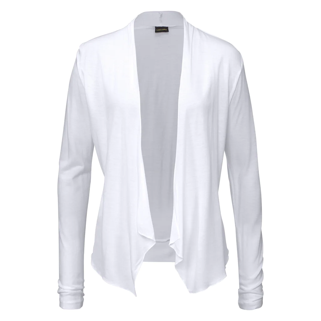 LASCANA Shirtjacke In Offener Form Strickjacke Aus Jersey Sommerjacke Cardigan