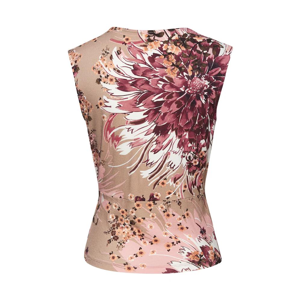 LASCANA Shirttop Mit Alloverdruck Elegantes Sommertop Mit V-Ausschnitt