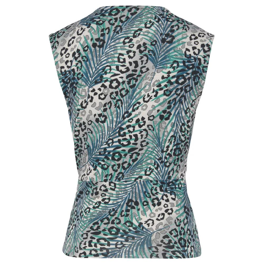 LASCANA Shirttop Mit Raffungen An Der Schulter Blusentop Mit Animalprint