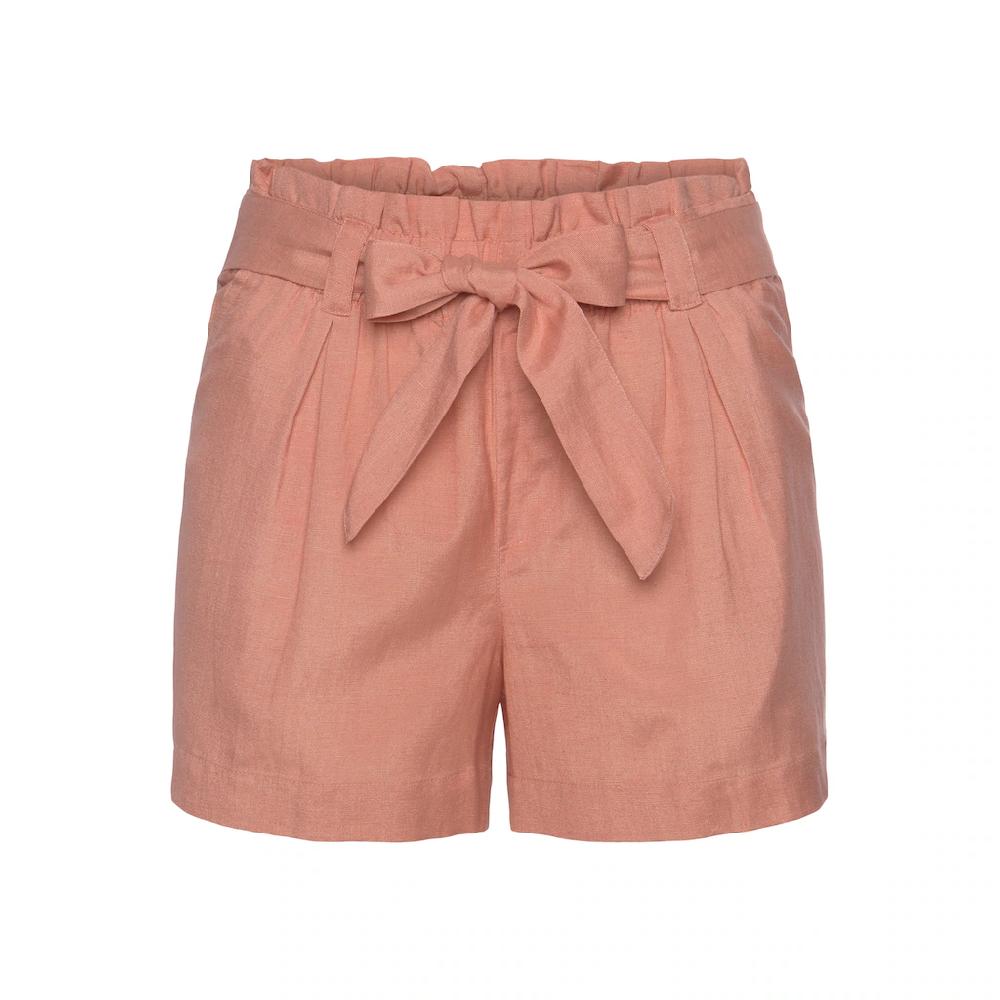 LASCANA Shorts (mit Bindegürtel) Im Paperbag-Stil Aus Leinenmix Kurze Hose Leinenhose