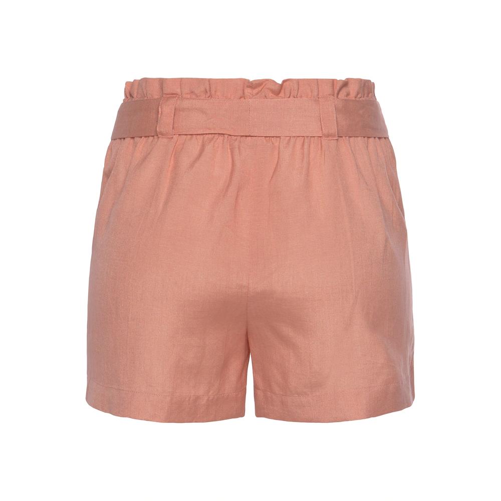 LASCANA Shorts (mit Bindegürtel) Im Paperbag-Stil Aus Leinenmix Kurze Hose Leinenhose