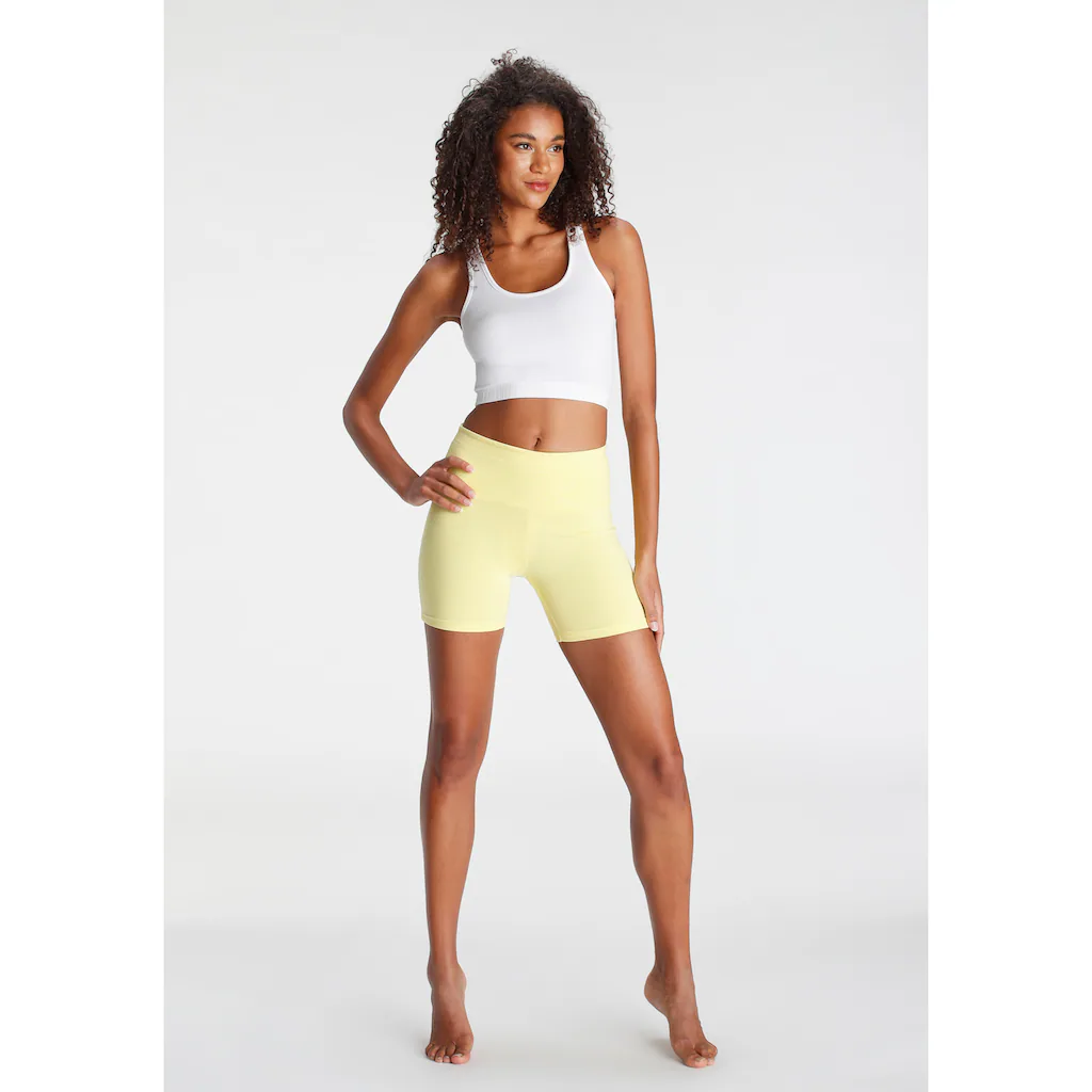 LASCANA Shorts Mit Breitem Bündchen Und Logodruck Loungewear