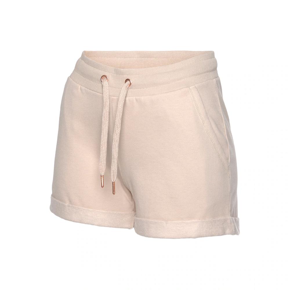LASCANA Shorts Mit Rippbündchen Und Umschlagsaum