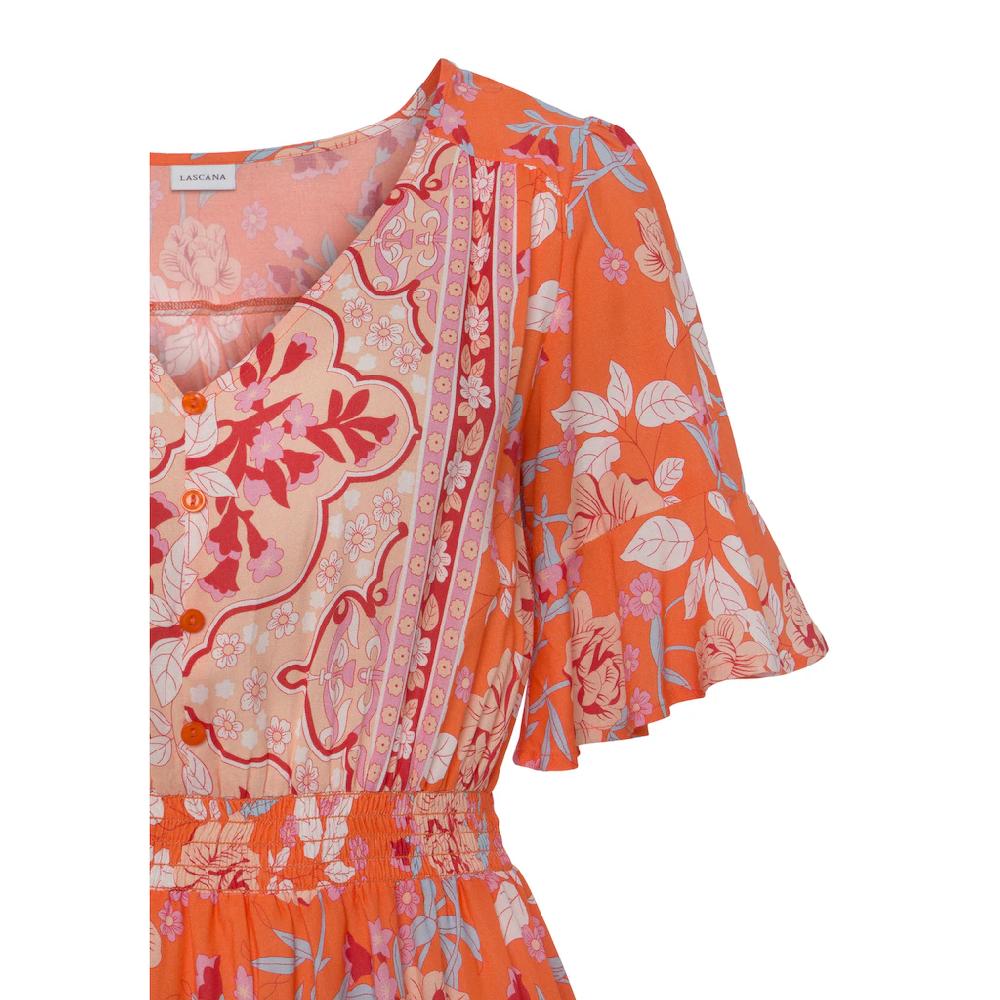 LASCANA Sommerkleid Mit Alloverdruck
