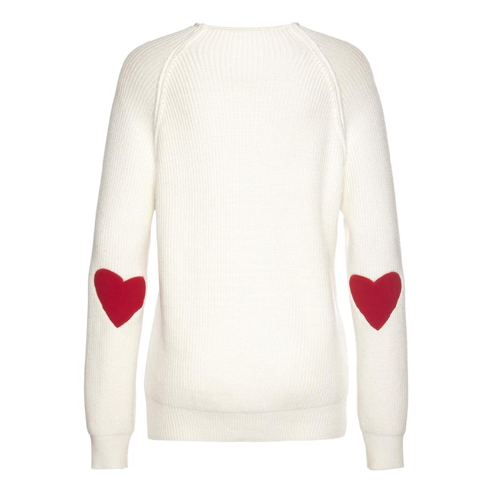 LASCANA Stehkragenpullover Mit Herzchendetails Lockerer Strickpullover