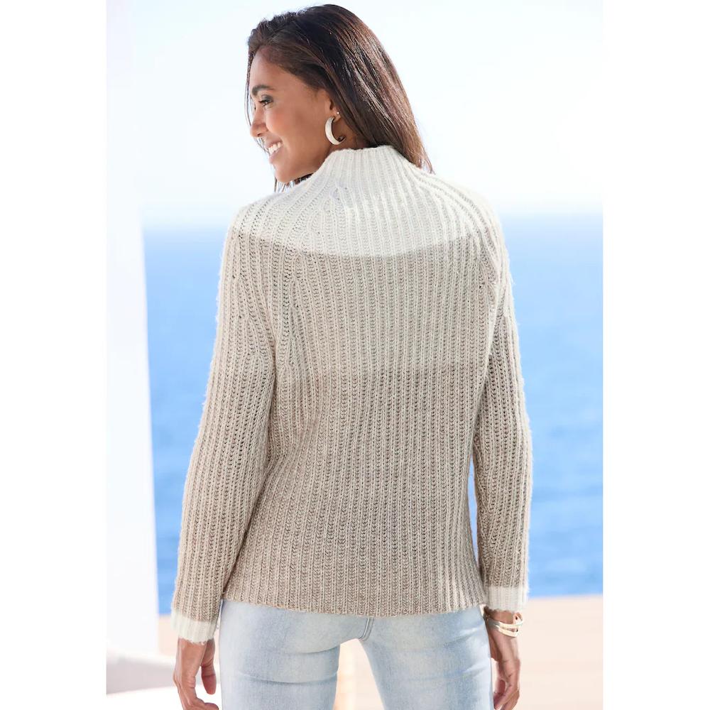 LASCANA Stehkragenpullover Mit Modischem Farbverlauf Strickpullover