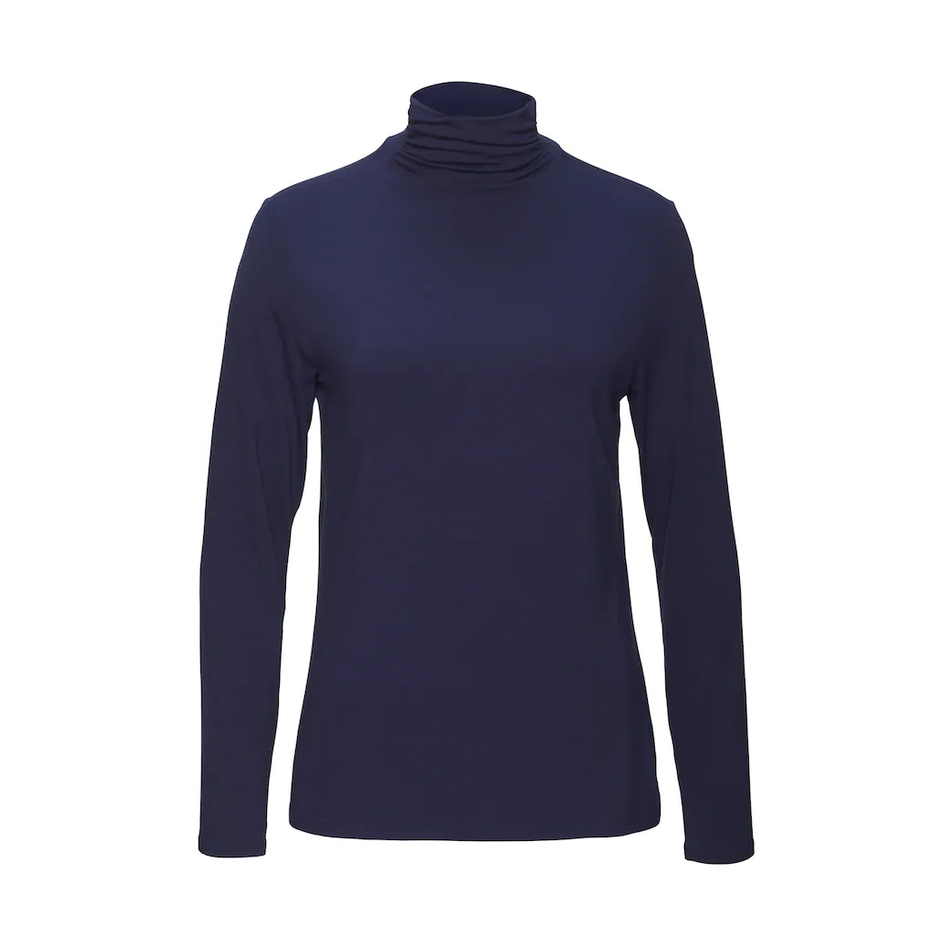 LASCANA Stehkragenshirt »aus Weichem Viskose-Stretch«
