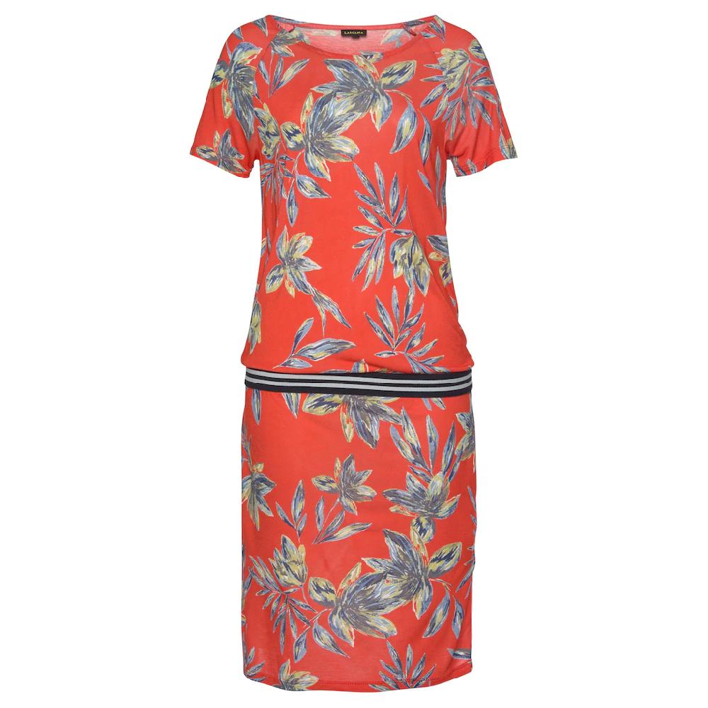 LASCANA Strandkleid Mit Alloverprint Kurzes T-Shirtkleid Sommerkleid