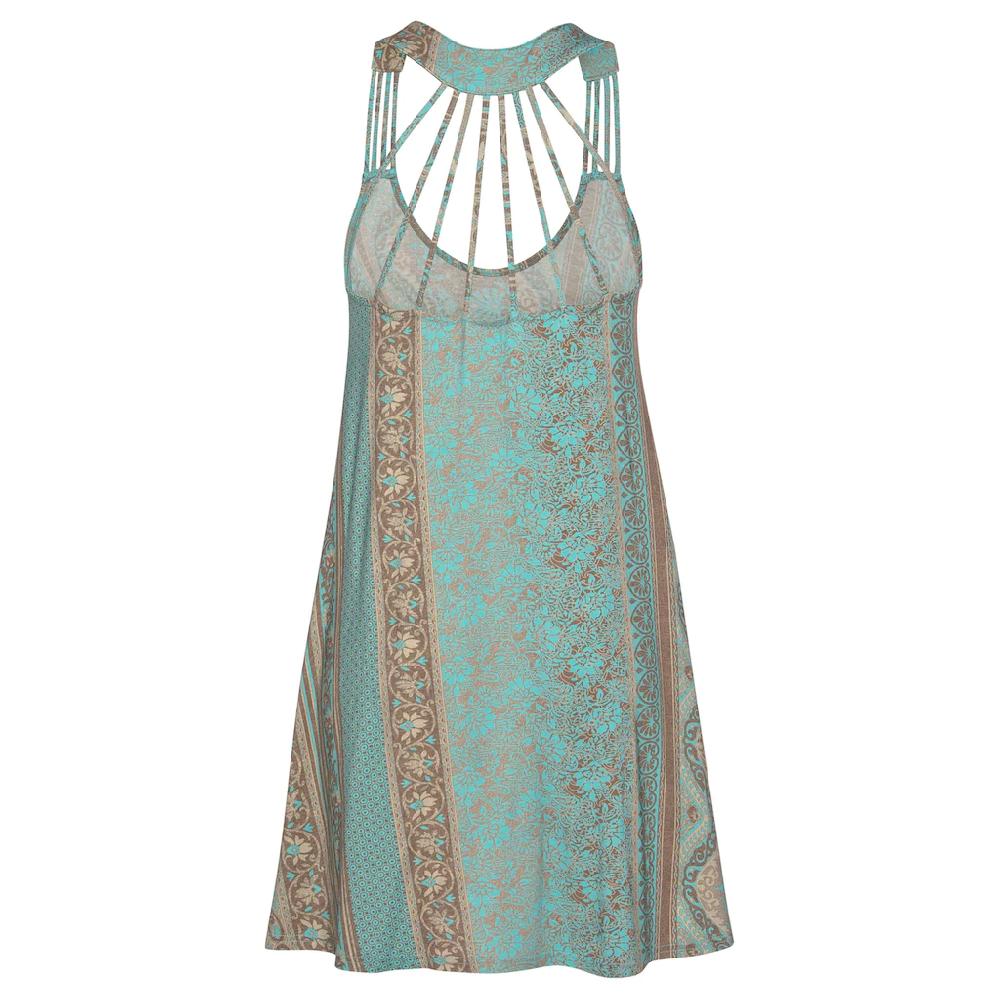 LASCANA Strandkleid Mit Toller Rückenansicht Sommerkleid Im Alloverdruck Minikleid