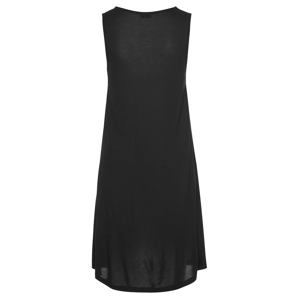 LASCANA Strandkleid Mit Zierknöpfen Am Ausschnitt Kurzes Sommerkleid Jerseykleid
