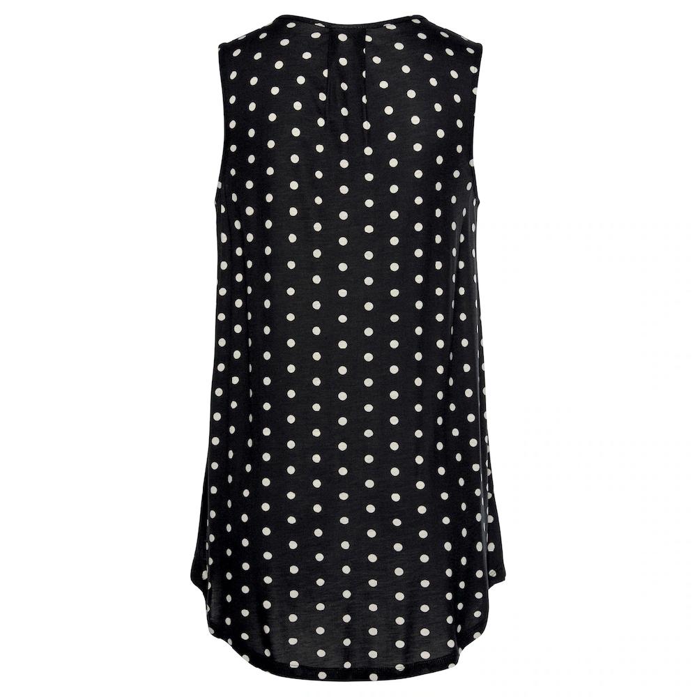 LASCANA Strandtop Mit Pünktchendruck Blusentop Mit V-Ausschnitt Aus Jersey