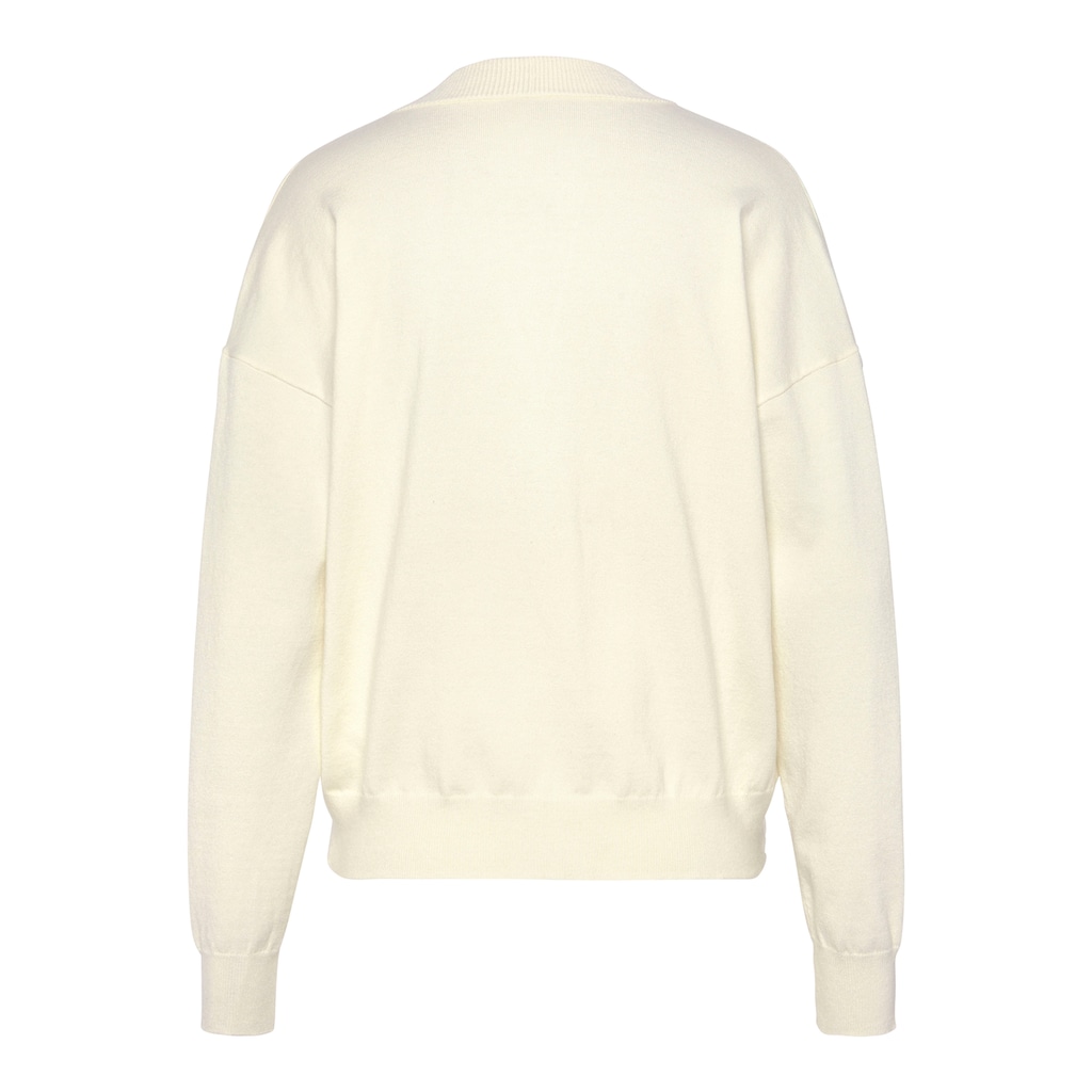 LASCANA Strickjacke In Kurzer Form Loungewear