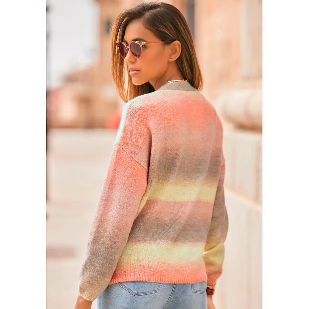 LASCANA Strickjacke Mit Farbverlauf Weicher Cardigan Modische Passform