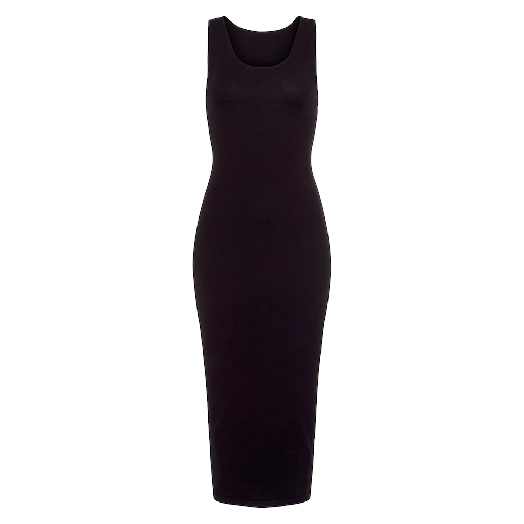 LASCANA Strickkleid In Trendiger Midilänge Figurbetontes Sommerkleid Basic