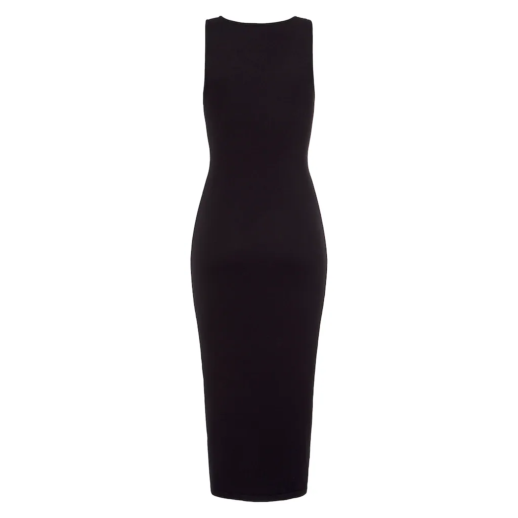 LASCANA Strickkleid In Trendiger Midilänge Figurbetontes Sommerkleid Basic