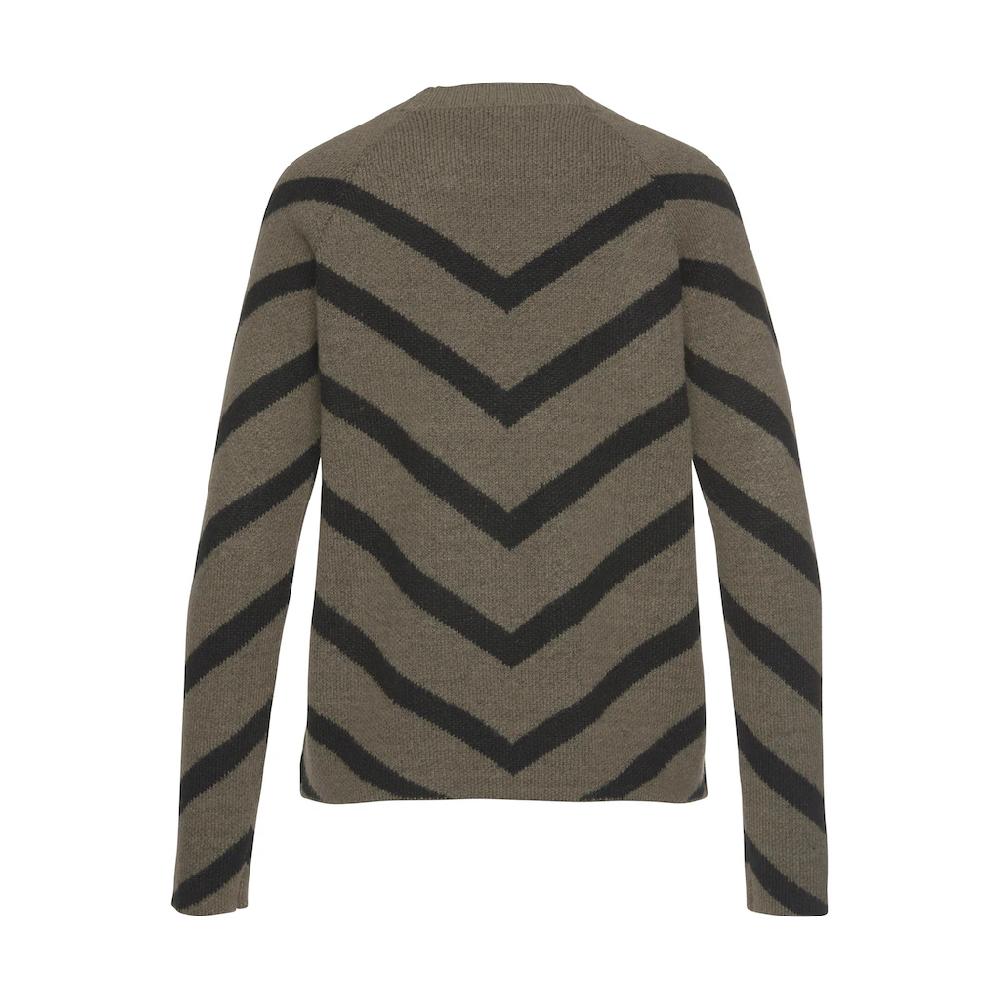 LASCANA Strickpullover Mit Eingestrickten Streifen Modischer Damenpullover