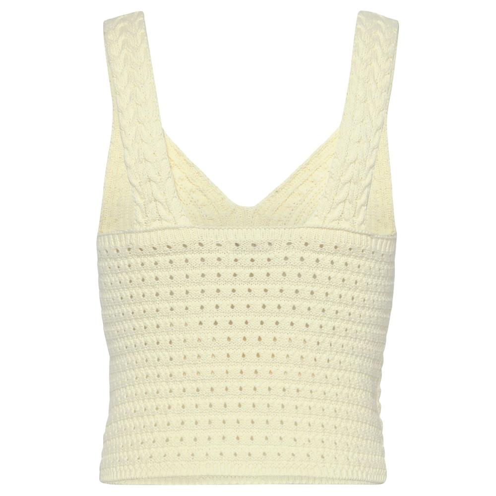 LASCANA Stricktop In Verkürzter Länge Damentop Aus 100% Baumwolle Mit Zopfmuster