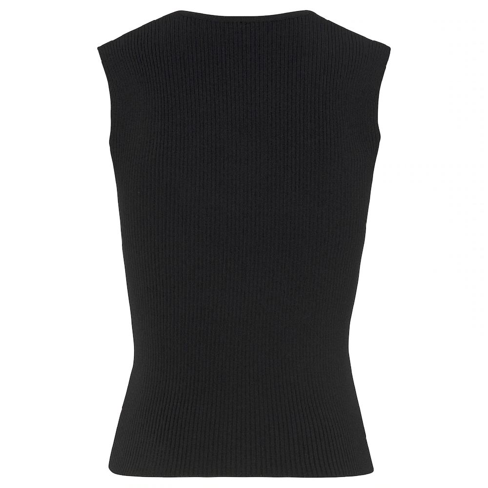 LASCANA Stricktop Mit Eckigem Ausschnitt Elegantes Top Mit Breiten Trägern