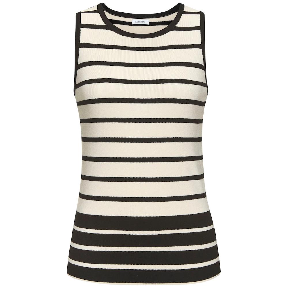 LASCANA Stricktop Mit Streifen
