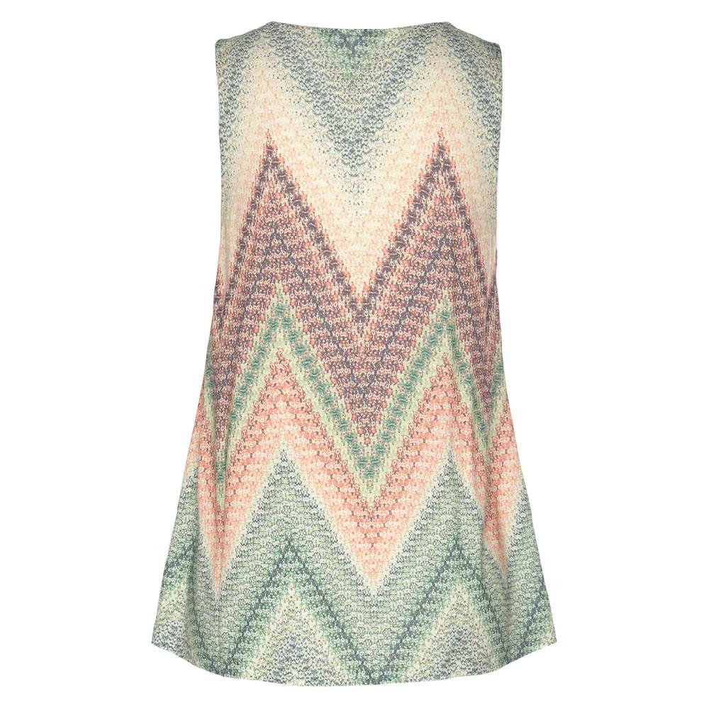 LASCANA Tanktop Mit Alloverprint Und V-Ausschnitt Sommerliches Blusentop