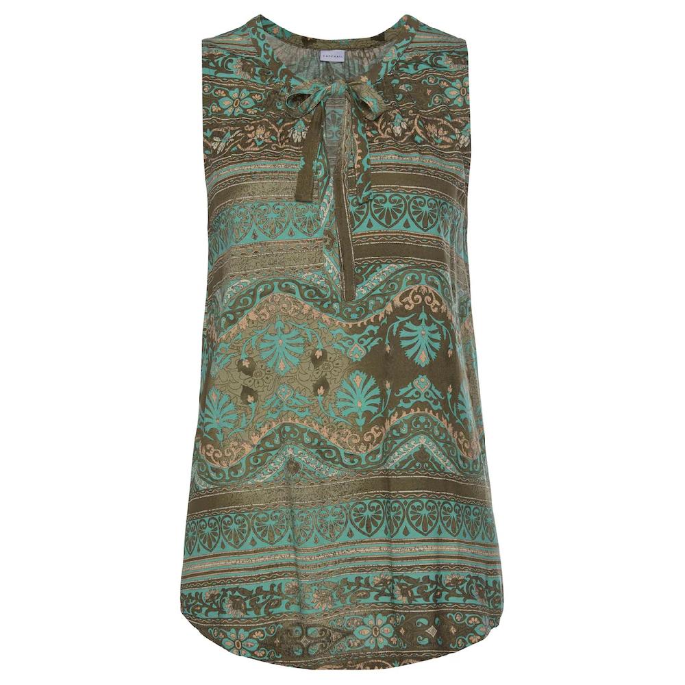 LASCANA Tanktop Mit Bändern Am Ausschnitt Blusentop Mit Alloverdruck