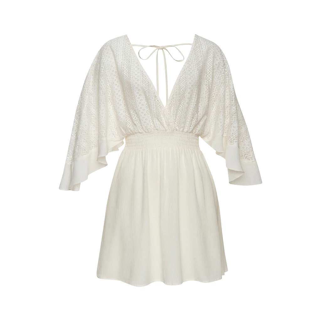 LASCANA Tunikakleid Mit Weiten Ärmeln Aus Spitze Blusenkleid Strandmode