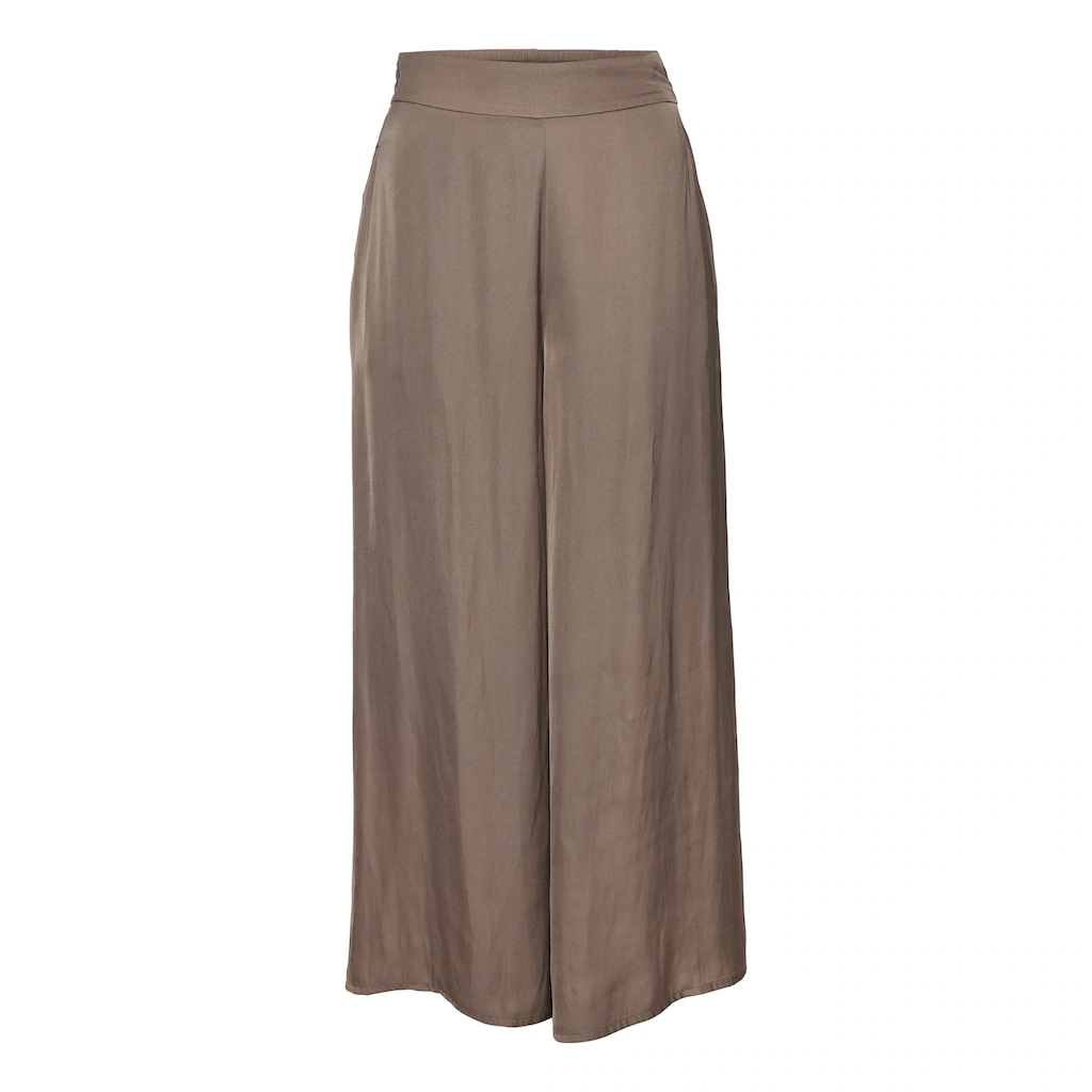 LASCANA Webhose Aus Leichter Satinqualität Weite Palazzohose Mit Taschen Stoffhose