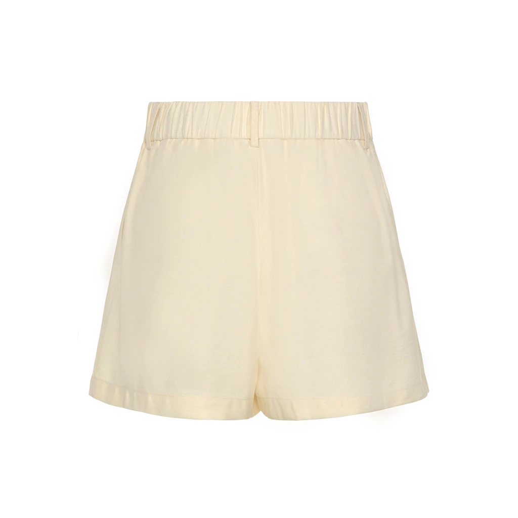 LASCANA Webshorts Mit Bundfalten Kurze Stoffhose Mit Taschen Elegant