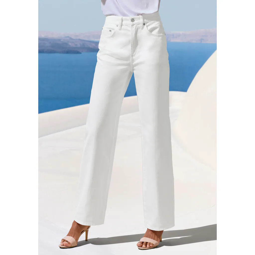 LASCANA Weite Jeans mit hohem Bund und 5-Pocket-Style Wide-Leg Jeans