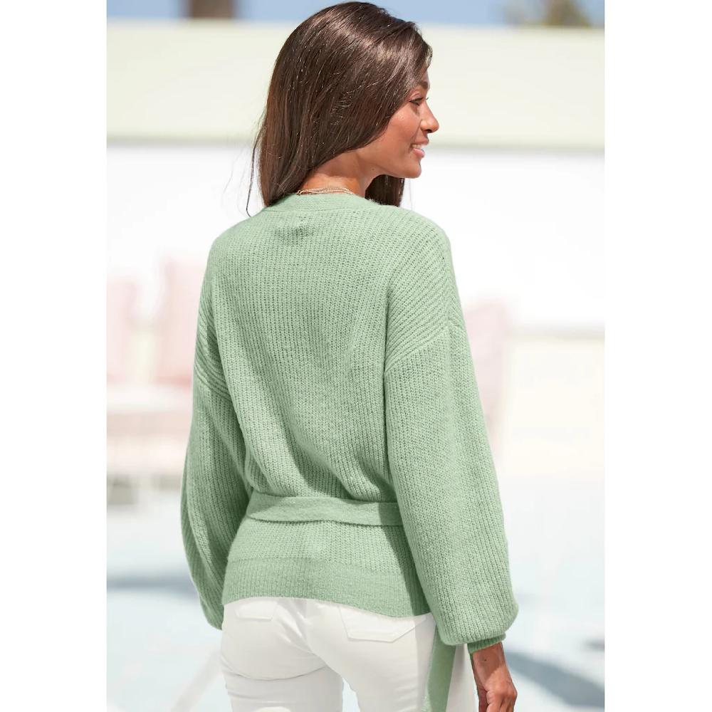 LASCANA Wickelstrickjacke