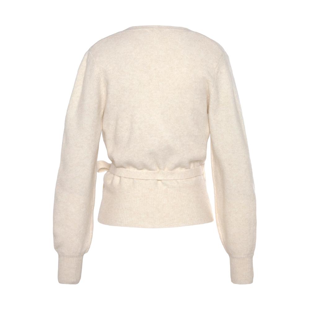 LASCANA Wickelstrickjacke Mit Breitem Rippbündchen Loungewear