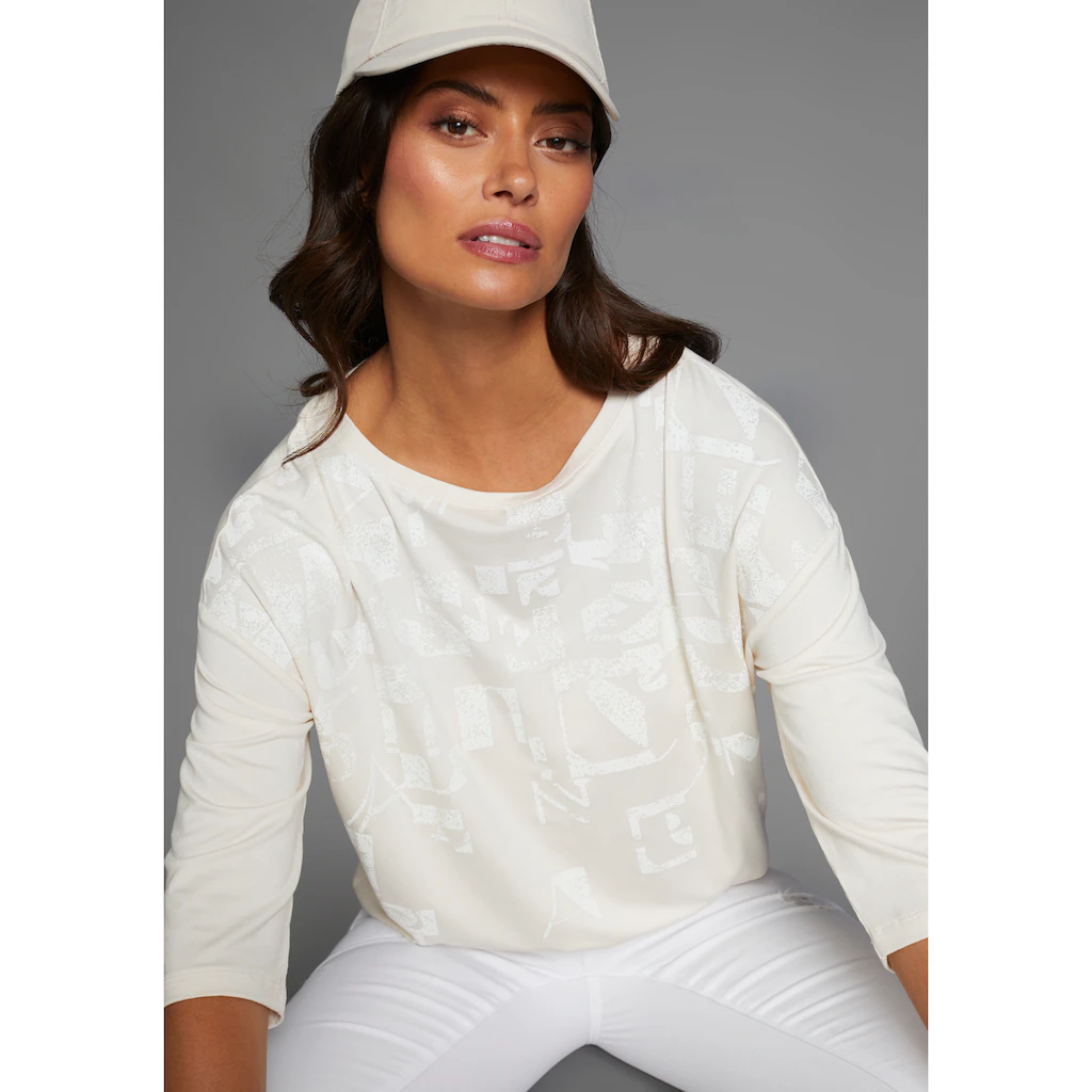 Laura Scott 3/4-Arm-Shirt Mit Grafik- Alloverprint