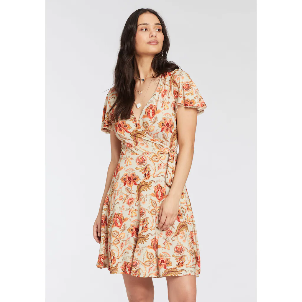 Laura Scott Jerseykleid Mit Femininen Schmetterlingsärmeln