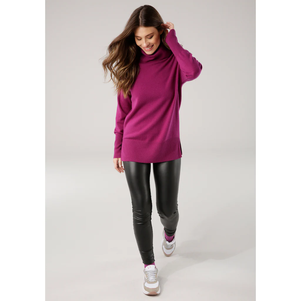 Laura Scott Leggings Aus Elastischem Lederimitat