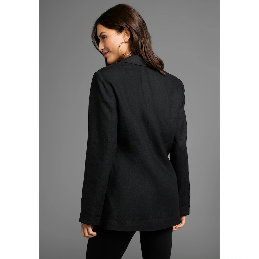 Laura Scott Longblazer Im Leinen-Look