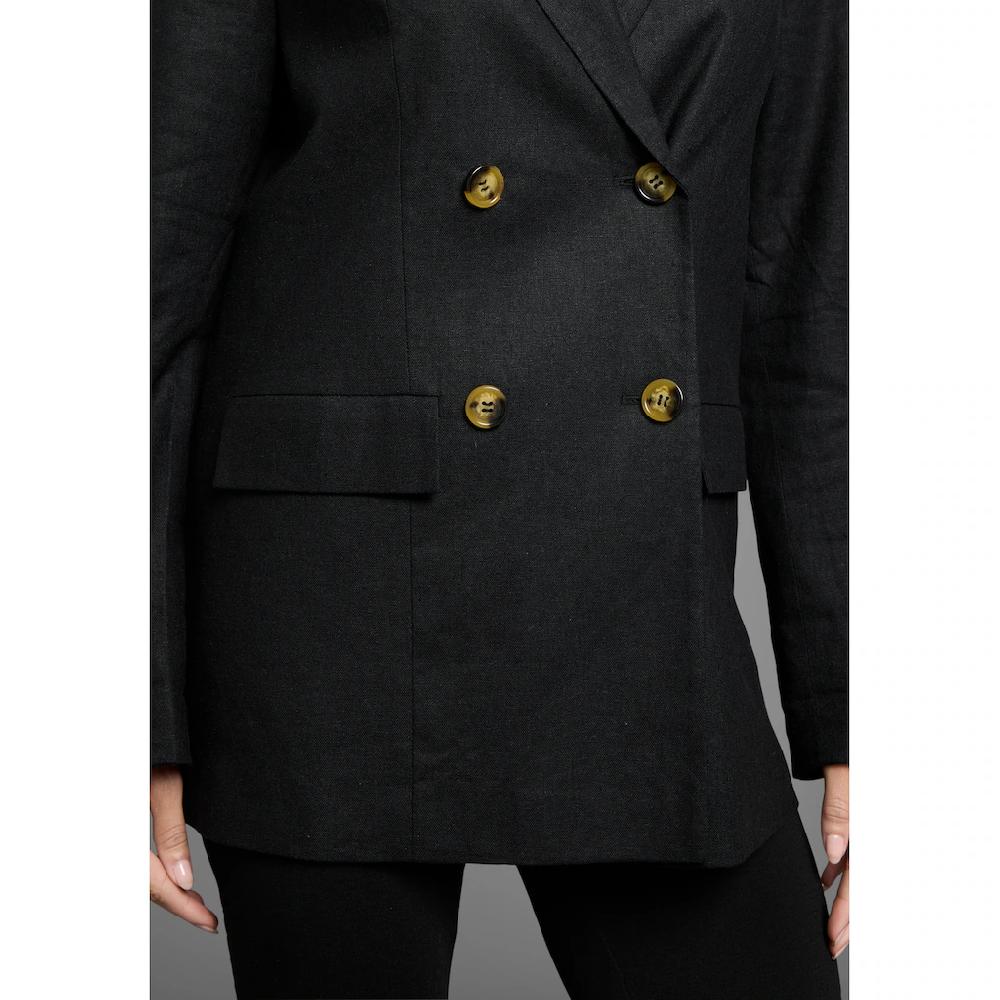 Laura Scott Longblazer Im Leinen-Look