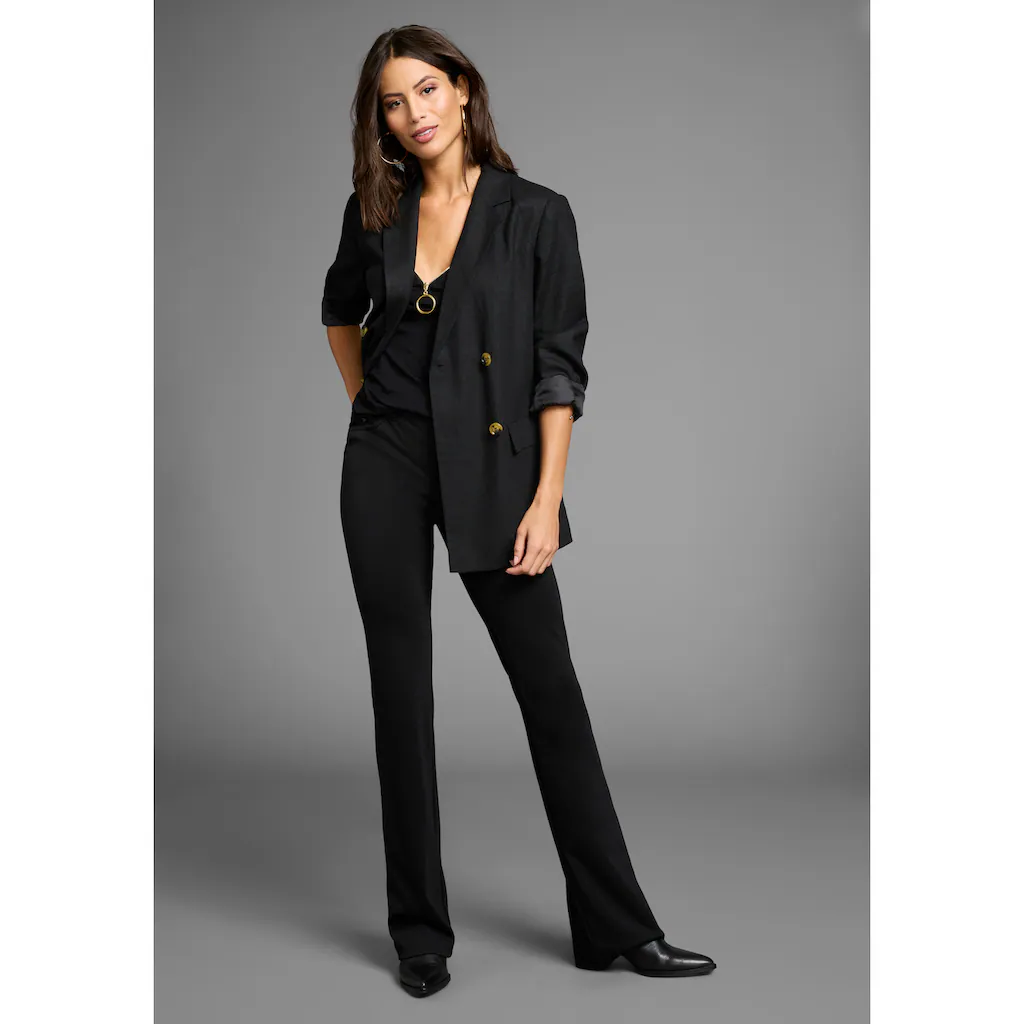 Laura Scott Longblazer Im Leinen-Look