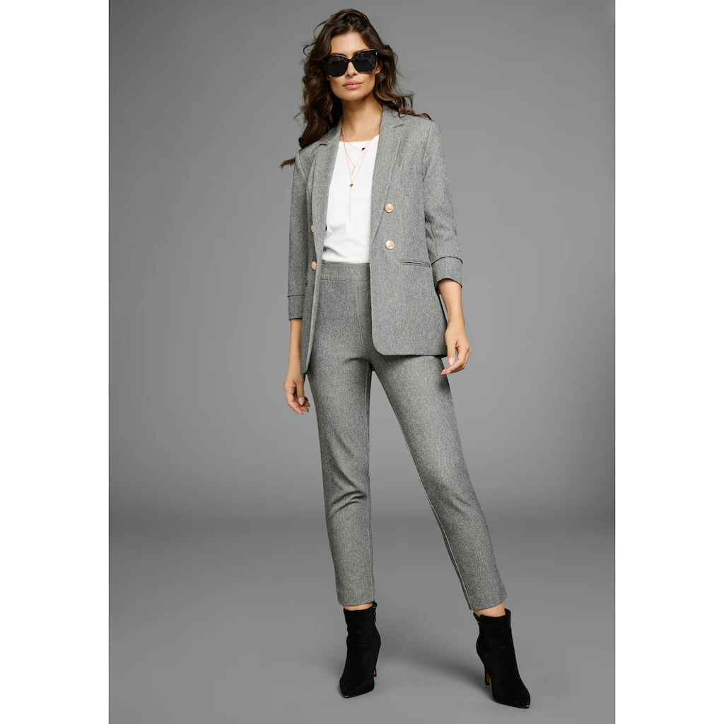 Laura Scott Longblazer Mit Goldfarbenden Knöpfen