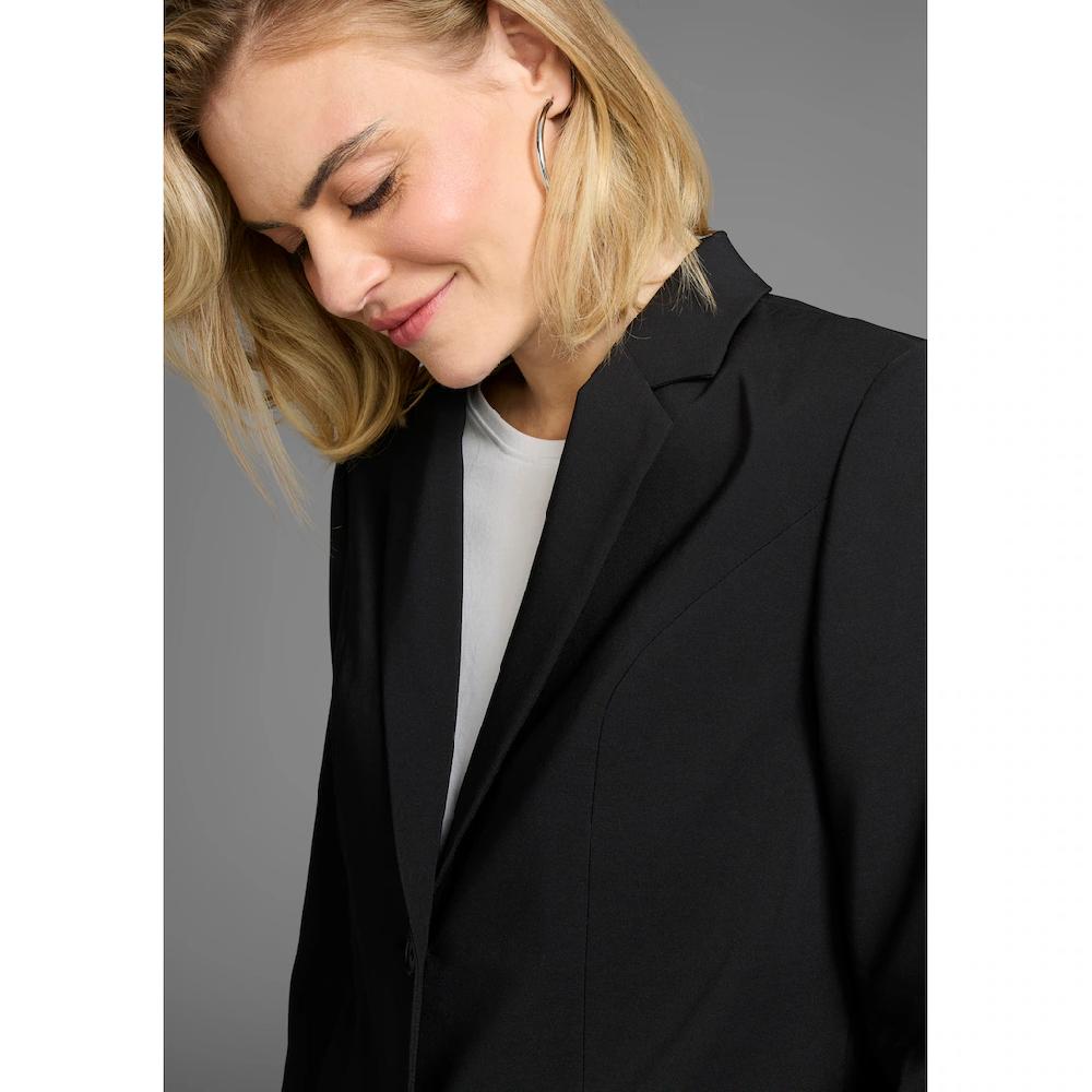 Laura Scott Longblazer Mit Konstrastfarbigem Innenfutter