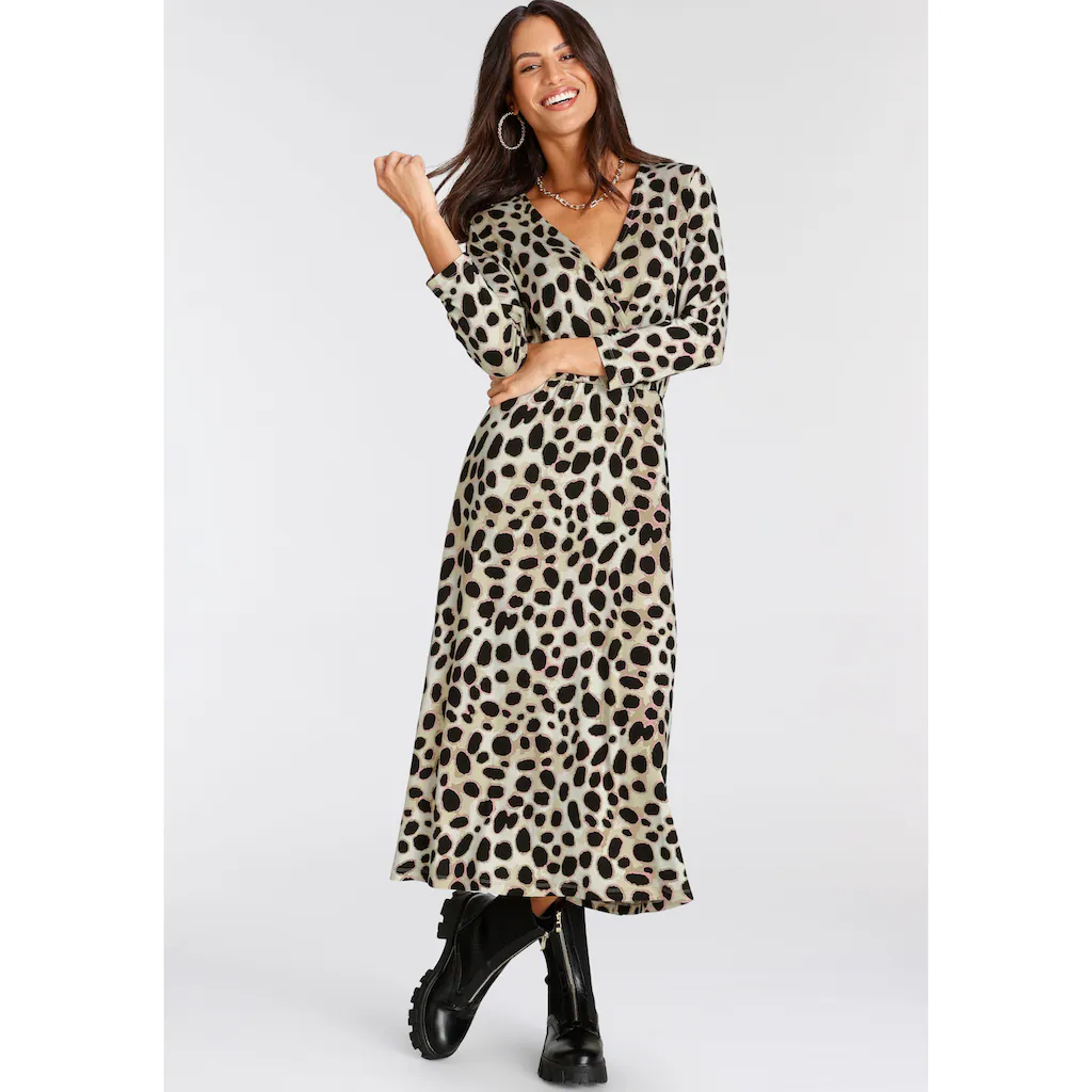 Laura Scott Midikleid Für Schicke Anlässe Wadenlang Feminin Aus Viskosemischung