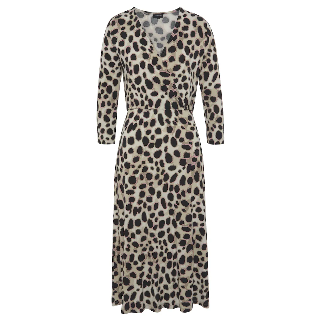 Laura Scott Midikleid Für Schicke Anlässe Wadenlang Feminin Aus Viskosemischung