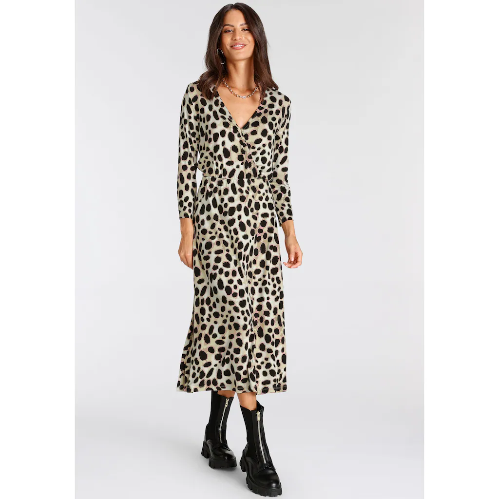 Laura Scott Midikleid für schicke Anlässe wadenlang feminin aus Viskosemischung