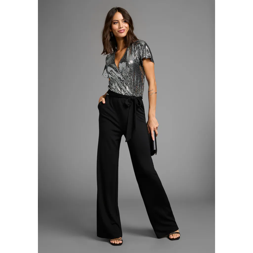 Laura Scott Overall Mit Glitzereffekten Und Gürtel