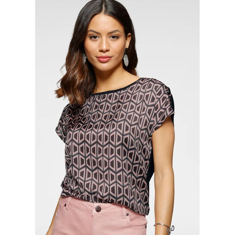 Laura Scott Shirtbluse aus glänzendem Satin